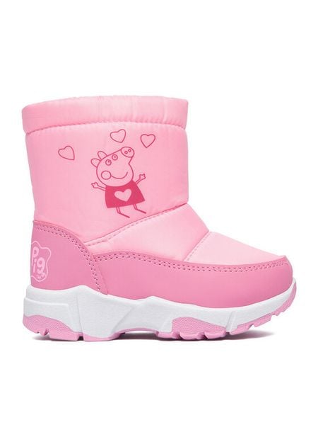 Peppa Pig Śniegowce CEO-CM-AW26-345PP Różowy jasny. Czerwone kozaki dziewczęce peppa pig, z materiału. Za 99.99 zł.