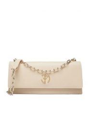 Eva Minge Torebka EO-ANIKA-LDA8635 Écru. Białe listonoszki damskie Eva Minge, bez wzorów, ze skóry, bez dodatków. Za 199.99 zł.