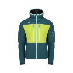 Kurtka termiczna KONKA Soft Shell z membraną AWPS: wodoodporna i wiatroszczelna. Niebieskie kurtki męskie IZAS, m, bez wzorów, z futra, bez kaptura. Za 486.91 zł.