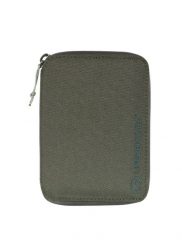 Portfel Lifeventure Recycled RFiD Mini Travel Wallet - olive. Zielone portfele damskie Lifeventure, bez wzorów, z nylonu. Za 115.49 zł.