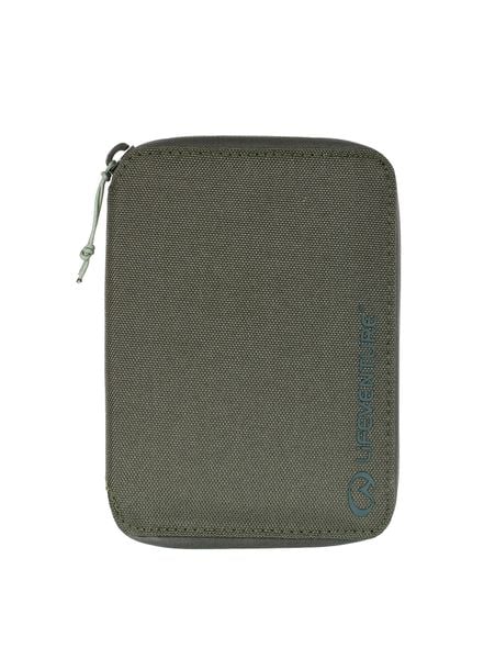 Portfel Lifeventure Recycled RFiD Mini Travel Wallet - olive. Zielone portfele damskie Lifeventure, bez wzorów, z nylonu. Za 115.49 zł.