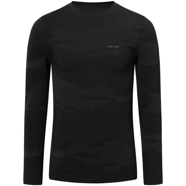 Bielizna męska VIKING Gasher Man Longsleeve Merino. Czarna bielizna termoaktywna męska VIKING, m, bez wzorów. Za 177.00 zł.