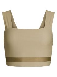 Rethinkit Top sportowy "Tenna" w kolorze khaki rozmiar: M. Brązowe topy damskie Rethinkit, m, bez wzorów, z materiału, bez ramiączek. Za 162.49 zł.