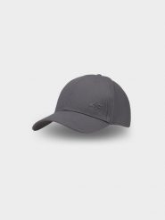 4F Czapka z daszkiem strapback uniseks - szara S/M. Szare czapki z daszkiem damskie 4f, bez wzorów, z bawełny. W wyprzedaży za 29.99 zł.
