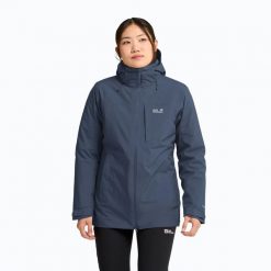 Kurtka 3w1 damska Jack Wolfskin Hunberg 2 3IN1. Niebieskie kurtki damskie Jack Wolfskin, m, bez wzorów, z materiału, bez kaptura. Za 1,549.00 zł.