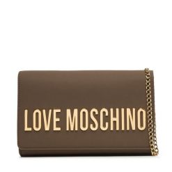 Torebka LOVE MOSCHINO. Brązowe torebki klasyczne damskie Love Moschino, bez wzorów, wizytowe, bez kołnierzyka, bez ramiączek. Za 699.99 zł.