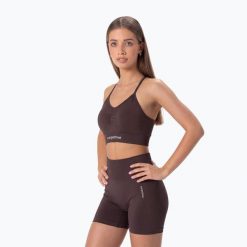 Spodenki treningowe damskie Carpatree Allure Seamless. Brązowe spodenki sportowe damskie Carpatree, bez wzorów, z elastanu. Za 169.99 zł.