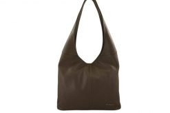 Worek skórzany BARBERINI'S c. beżowy 994-9. Brązowe shopper bag damskie Barberinis, bez wzorów, ze skóry, duże, bez dodatków. Za 259.99 zł.