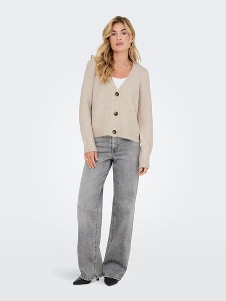 ONLY Kardigan w kolorze beżowym rozmiar: XS. Brązowe kardigany damskie Only, xs, bez wzorów. Za 92.42 zł.