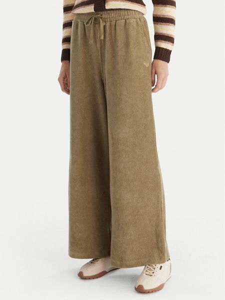 Roxy Spodnie materiałowe Lekeito Pant Knit ERJNP03691 Zielony Regular Fit. Zielone spodnie materiałowe damskie Roxy, bez wzorów, z bawełny. Za 319.99 zł.