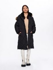 CANADA weather gear Płaszcz zimowy w kolorze czarnym rozmiar: M. Czarne płaszcze damskie CANADA weather gear, na zimę, m, bez wzorów, z puchu. Za 260.99 zł.