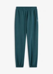 Spodnie sportowe z domieszką modalu, bardzo miękkie. Niebieskie spodnie dresowe damskie bonprix, bez wzorów. Za 144.99 zł.