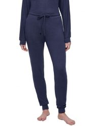 Triumph Spodnie w kolorze granatowym rozmiar: 40. Niebieskie spodnie materiałowe damskie Triumph, bez wzorów, z materiału, z podwyższonym stanem. Za 96.14 zł.