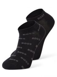 BOSS Skarpety w 2-paku Mężczyźni Bawełna czarny, 43-46. Czarne skarpetki męskie Boss, bez wzorów, z bawełny. Za 59.95 zł.