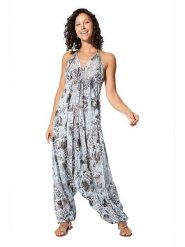 Ipanima Kombinezon w kolorze brązowo-błękitnym rozmiar: 34-40. Brązowe kombinezony damskie Ipanima, bez wzorów, prążkowane, bez kołnierzyka, bez ramiączek. Za 78.99 zł.