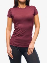 Koszulka merino damska Sensor Merino Air Tee SS. Czerwone t-shirty damskie Sensor, l, bez wzorów, z materiału, bez kołnierzyka. Za 257.39 zł.