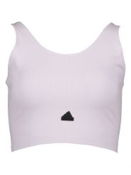 Adidas Top w kolorze jasnoróżowym rozmiar: L. Różowe topy damskie Adidas, l, z aplikacjami, prążkowane, bez kołnierzyka. Za 65.85 zł.