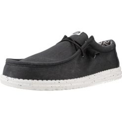HeyDude Męskie Mokasyny Wally Stretch Canvas. Czarne mokasyny męskie Hey dude, z materiału. Za 258.80 zł.