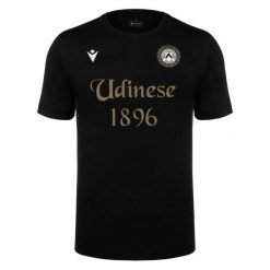 Koszulka Udinese 2024/25 (x5). Czarne t-shirty sportowe męskie Macron, xl, z bawełny, bez ramiączek, do piłki nożnej. Za 667.50 zł.