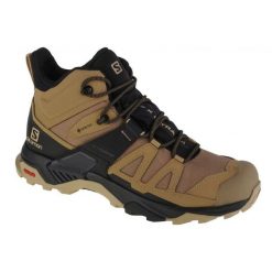 Buty Salomon X Ultra 4 Mid Gtx 412941 brązowe. Brązowe buty trekkingowe męskie z materiału, bez zapięcia. Za 1,007.23 zł.