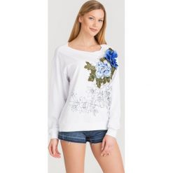 BLUZA MY TWIN Twinset. Białe bluzy bez kaptura damskie Twinset, l, z bawełny. Za 395.40 zł.