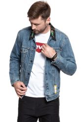 KURTKA JEANSOWA LEVI'S Trucker Jeans Hulahula 723340278. Niebieskie kurtki męskie Levi's, m, bez wzorów, z jeansu, bez kaptura. W wyprzedaży za 199.99 zł.