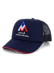 Peak Mountain Czapka w kolorze granatowym rozmiar: onesize. Niebieskie czapki męskie Peak Mountain, bez wzorów, z materiału, sportowe. Za 43.99 zł.
