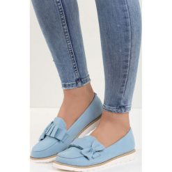 Niebieskie Mokasyny Feel Like Heaven. Niebieskie mokasyny damskie Born2be, ze skóry. Za 39.99 zł.