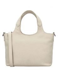 Charm Skórzana torebka w kolorze kremowym - 27 x 18 x 9 cm rozmiar: onesize. Brązowe torebki klasyczne damskie Charm, bez wzorów, z materiału, bez dodatków. Za 252.71 zł.