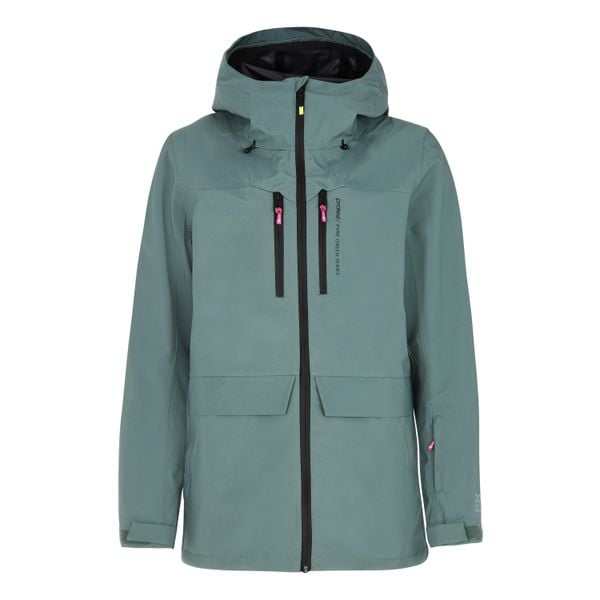 Damska kurtka narciarska Protest Moose. Zielone kurtki damskie Protest, bez wzorów, bez kaptura, narciarskie. W wyprzedaży za 995.00 zł.