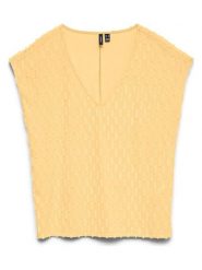 Vero Moda Bluzka w kolorze żółtym rozmiar: XS. Żółte bluzki damskie Vero Moda, xs, bez wzorów, bez kołnierzyka, bez ramiączek. Za 57.60 zł.