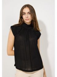 More & More Bluzka w kolorze czarnym rozmiar: 40. Czarne bluzki damskie MORE & MORE, bez wzorów, bez kołnierzyka, bez ramiączek. Za 90.95 zł.