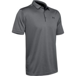 Koszulka sportowa męska Under Armour Tech Polo. Czarne koszulki polo męskie Under Armour, m, bez wzorów, z materiału, bez ramiączek. Za 224.65 zł.