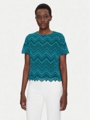 Morgan Bluzka 251-DREAM M Zielony Regular Fit. Zielone bluzki damskie Morgan, m, bez wzorów, z syntetyku, bez kołnierzyka, bez ramiączek. Za 129.99 zł.