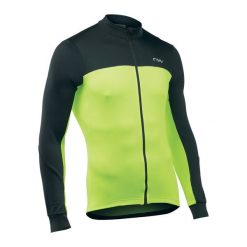 Koszulka rowerowa męska Northwave Force 2 LS Full Zip. Czarne t-shirty sportowe męskie Northwave, l, bez ramiączek, rowerowe. Za 239.99 zł.