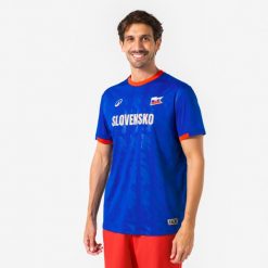 Koszulka piłkarska Słowenia dla kibiców. Czerwone t-shirty damskie KIPSTA, s, bez wzorów, z materiału, bez kołnierzyka. Za 44.99 zł.