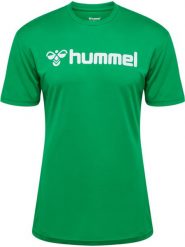 Koszulka Hummel Logo. Zielone t-shirty damskie HUMMEL, xl, bez wzorów, z dzianiny, bez kołnierzyka. Za 112.00 zł.