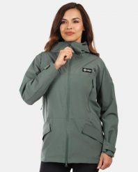 Damski outdoorowy płaszcz Kilpi AYRA-W. Zielone płaszcze damskie Kilpi, m, bez wzorów, z materiału. Za 525.33 zł.