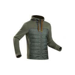 Bluza turystyczna | NH500 męska. Niebieskie bluzy bez kaptura męskie QUECHUA, l, z materiału. Za 99.99 zł.