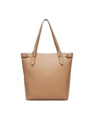 JENNY Torebka C-JNY-M-020-08 Beżowy. Brązowe torebki klasyczne damskie Jenny, bez wzorów, z materiału, bez dodatków. Za 159.99 zł.