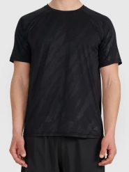 4F Koszulka sportowa w kolorze czarnym rozmiar: M. Czarne t-shirty sportowe męskie 4f, m, z materiału, bez ramiączek, outdoorowe. Za 83.42 zł.