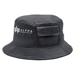 Kapelusz Alpha Industries. Czarne kapelusze damskie Alpha Industries, bez wzorów. Za 160.99 zł.