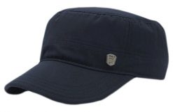 Czapka z Daszkiem, Granatowa z Gumką, Jesienno-Zimowa, Męska -Pako Jeans- Patrolówka. Niebieskie czapki męskie Pako Jeans, na zimę, bez wzorów, z jeansu. Za 49.00 zł.