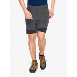 Spodenki turystyczne męskie Rab Torque Mountain Shorts. Szare szorty męskie RAB, bez kołnierzyka. Za 335.99 zł.