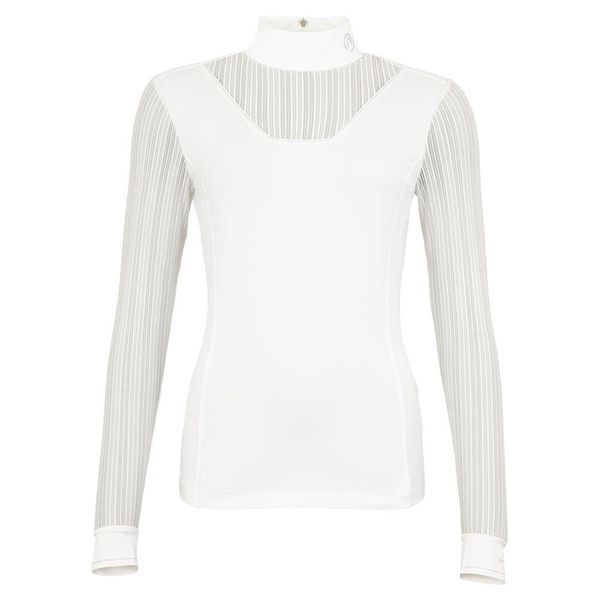 Koszulka do zawodów jeździeckich damska ANKY. Białe t-shirty damskie ANKY, m, bez wzorów, z elastanu, bez kołnierzyka. Za 325.80 zł.
