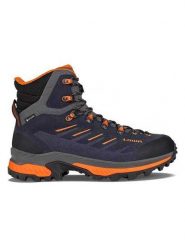 LOWA Skórzane botki trekkingowe "Vigo GTX" w kolorze granatowym rozmiar: 44. Niebieskie buty zimowe męskie Lowa, z gore-texu, bez zapięcia. Za 549.06 zł.