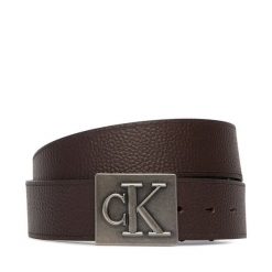 Pasek Męski Calvin Klein. Brązowe paski męskie CALVIN KLEIN, bez wzorów. Za 289.99 zł.
