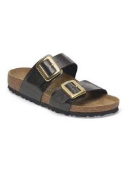 Birkenstock Klapki "Sydney" w kolorze czarnym rozmiar: 36. Czarne klapki damskie Birkenstock, bez wzorów, bez obcasa. Za 377.74 zł.