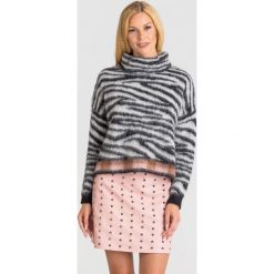 SWETER Liu Jo. Czarne golfy damskie Liu Jo, m, z aplikacjami, z materiału, bez ramiączek. Za 899.00 zł.