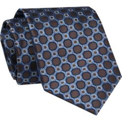 Męski Krawat - ALTIES - Klasyczny - Motyw Geometryczny. Krawaty i muchy męskie Alties, bez wzorów, z tkaniny, eleganckie. Za 49.00 zł.